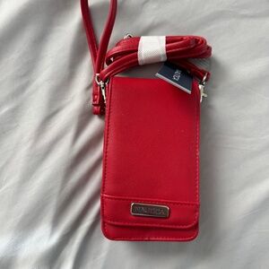 Nautica Catalina Vegan Leather Womens Crossbody Cell Phone Purse Holder Wallet